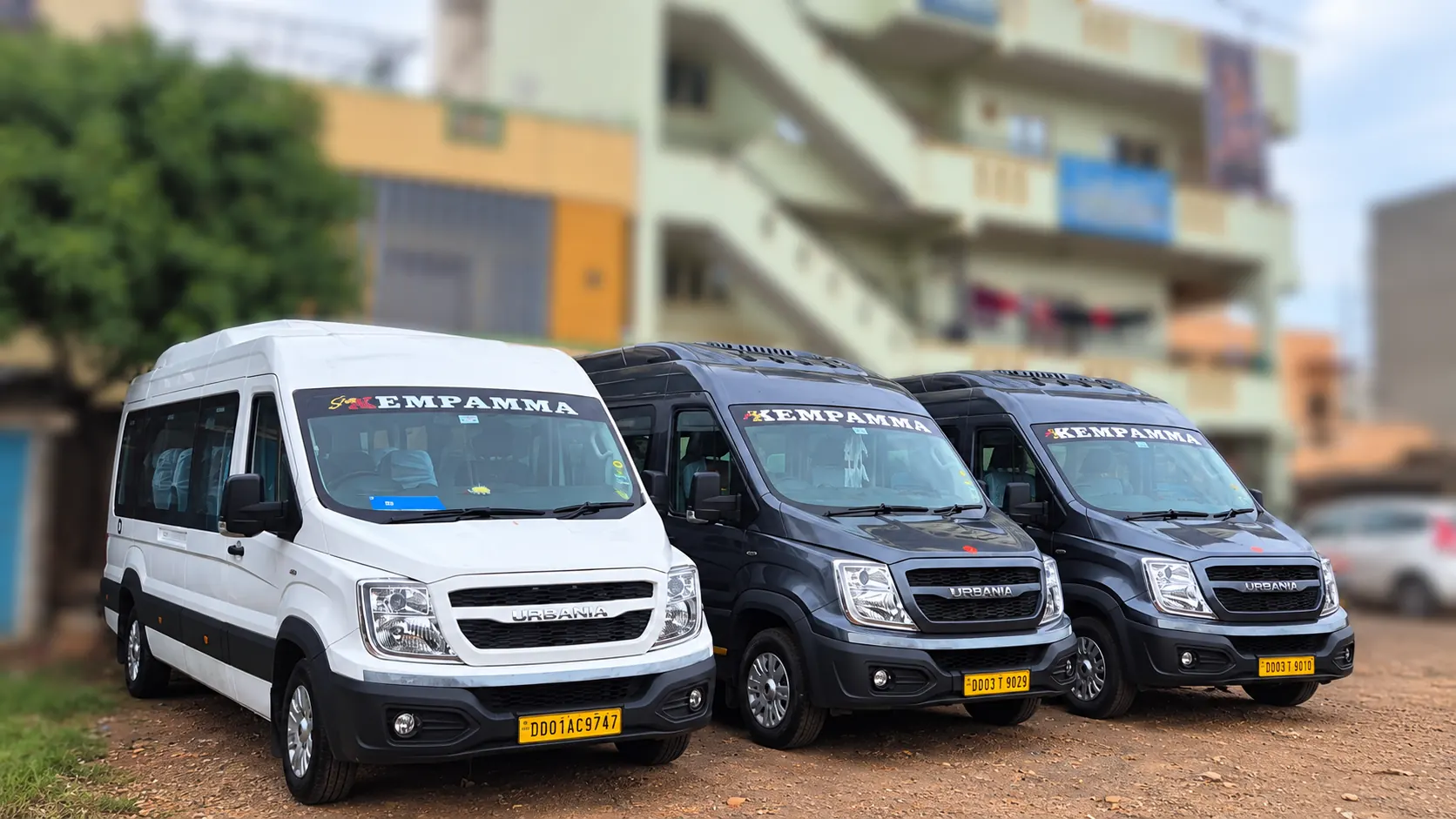 H K Tours and Travels Force Urbania vans