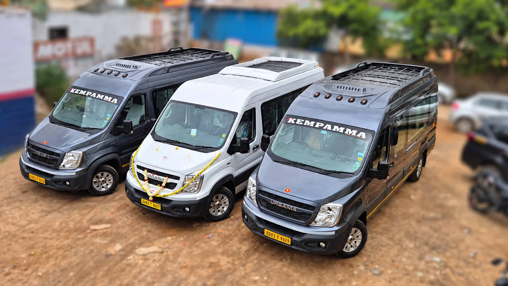 H K Tours and Travels Force Urbania fleet in Bengaluru